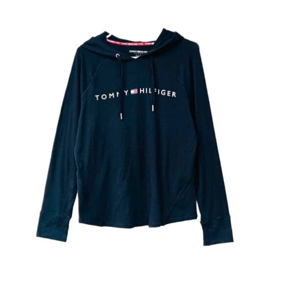 Tommy Hilfiger Pullover Logo Hoodie Top M New - Picture 5 of 8